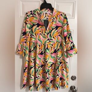 NWT Michelle McDowell Morgan Maxi Dress Going Bananas Navy Beach Women‎ Small